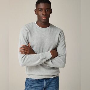 J. Crew - Knit Men's Lightweight Business Casual Classic Gray Crewneck Sweater